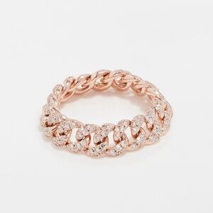 New Shay 18K Rose Gold Mini Pavé Size 6 Diamond Ring